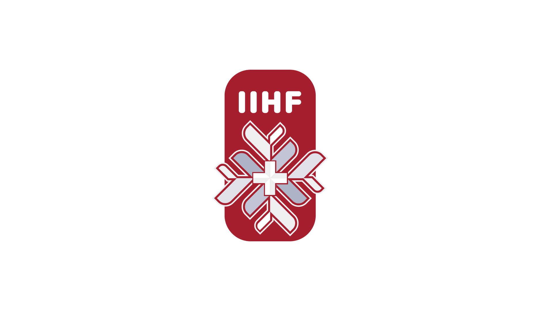 Werbegrafik mit zwei Eishockeyspielern