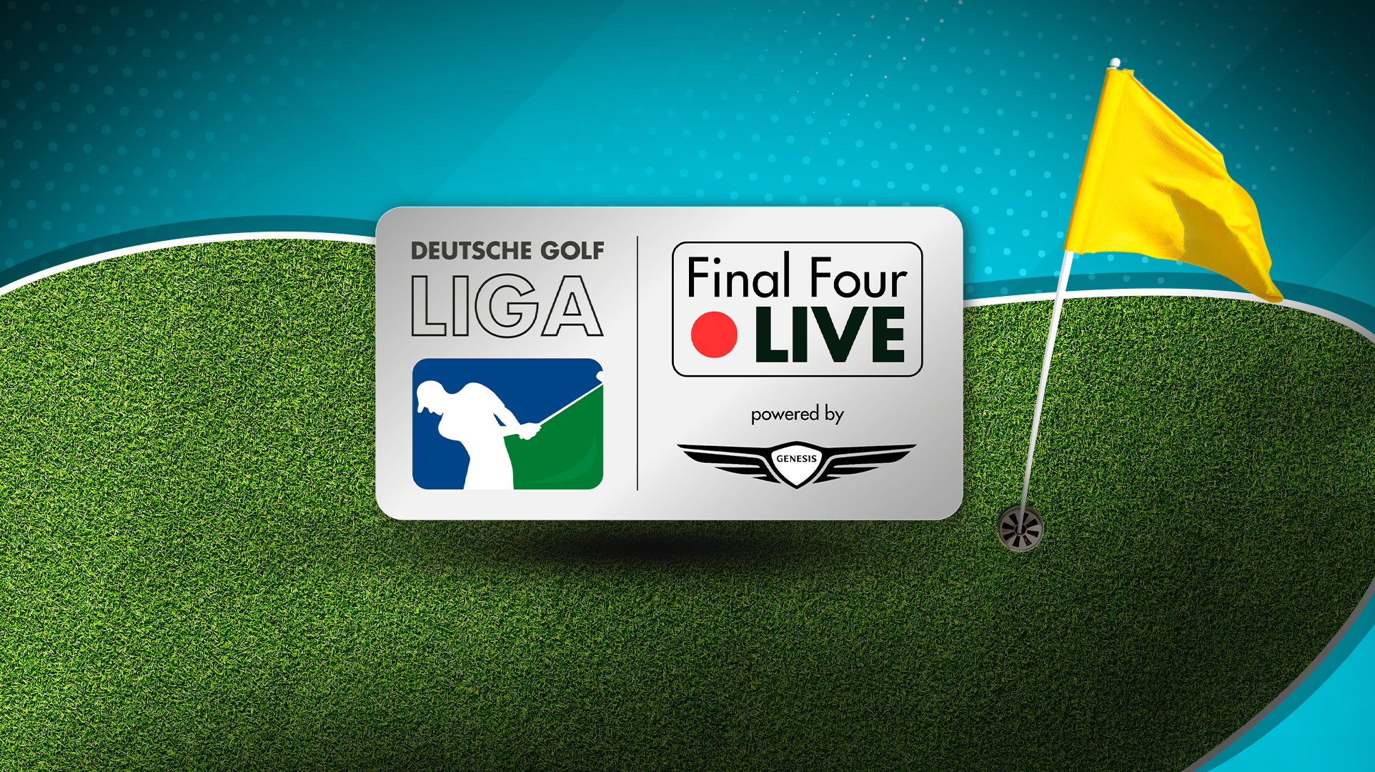 Werbegrafik mit Logo des Final Four.