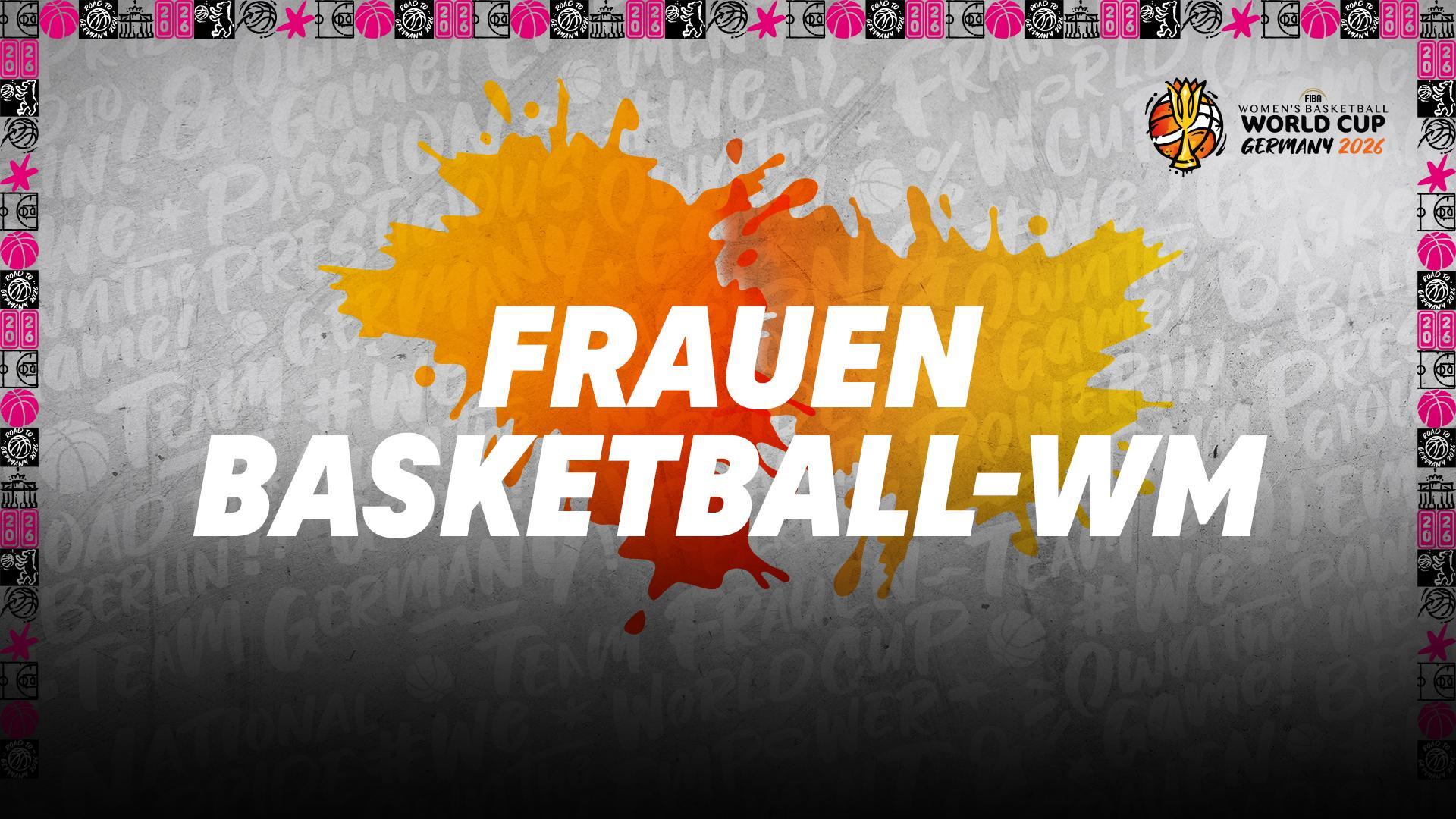 Werbegrafik für die Frauen Basketball-WM