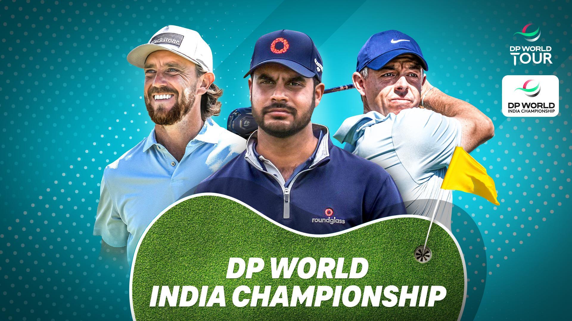 Werbegrafik für die DP World India Championship