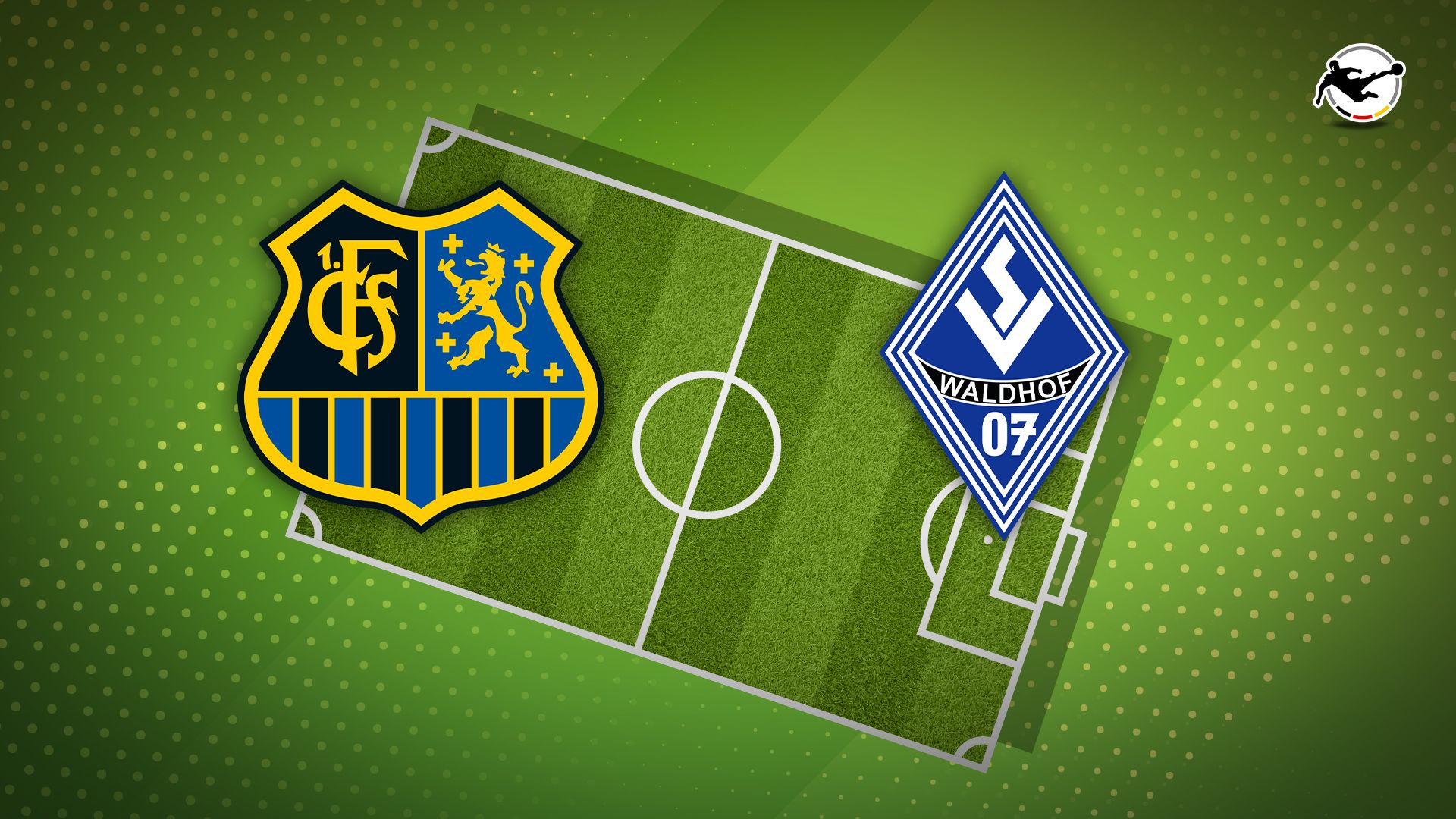Werbegrafik für die 3. Liga mit Logos von 1. FC Saarbrücken und SV Waldhof Mannheim