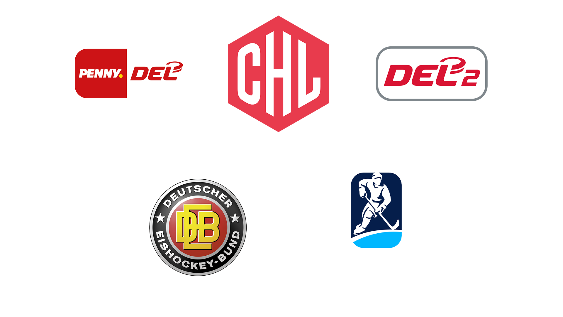 Logos der Eishockey-Wettbewerbe