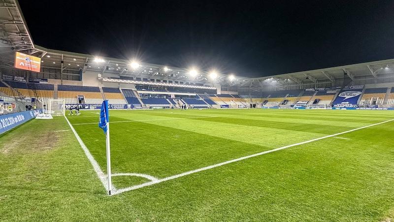 Der Innenraum der ad hoc Arena im Erst-Abbe Sportfeld.
